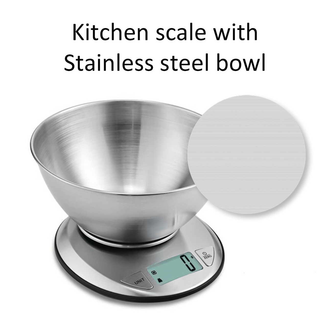 Top sale cup kitchen scale lovely home user manual weighing kitchen portable electronic scale with 1.8L bowl