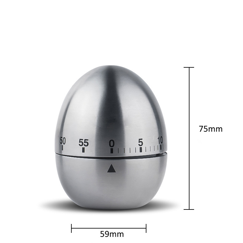 Cute Fashionable New Egg Shape Kitchen Timer Mini Digital & Mechanical Countdown Electronic Kitchen Timer ROHS Certification