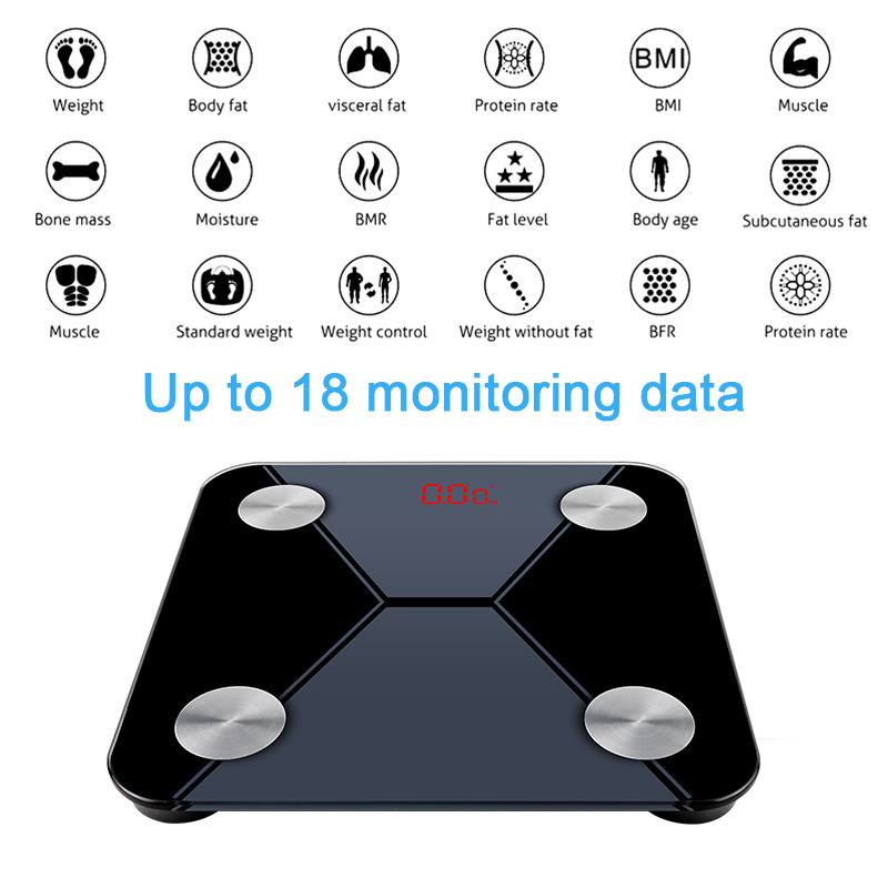 human health body fat measurement electronic body fat balance scale digital weighing home use smart body fat scale app