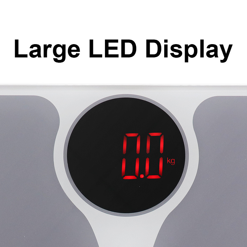 Big LED display large platform size OEM ODM Health Human Personal Weighting scales Digital body bathroom Electronic Scale