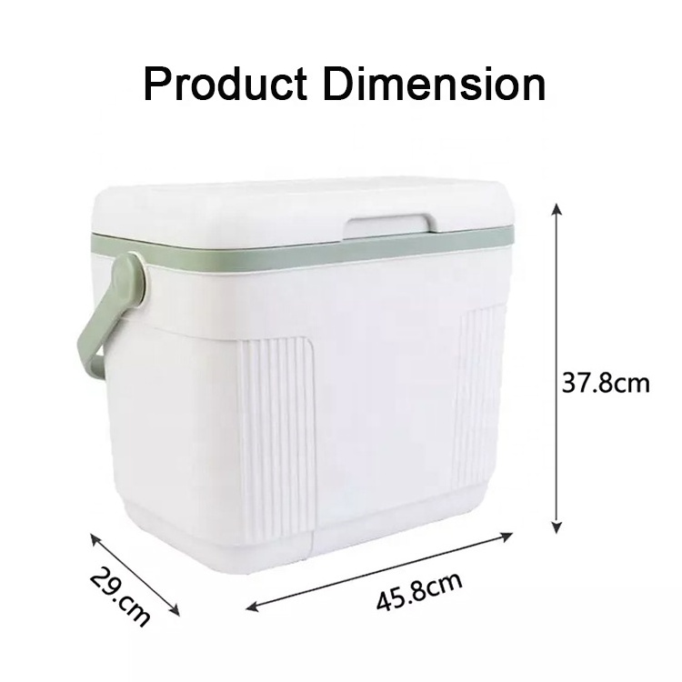 22L Customized Outdoor Mini Camping Cooler Box Waterproof Plastic Handled Portable Cooler Box