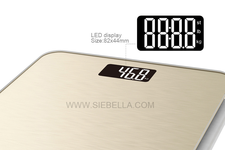 CE 180KG Special Glass Printing Craft-metal wired drawing looking Digital Bathroom Weighing Scale Electronic Body Scale