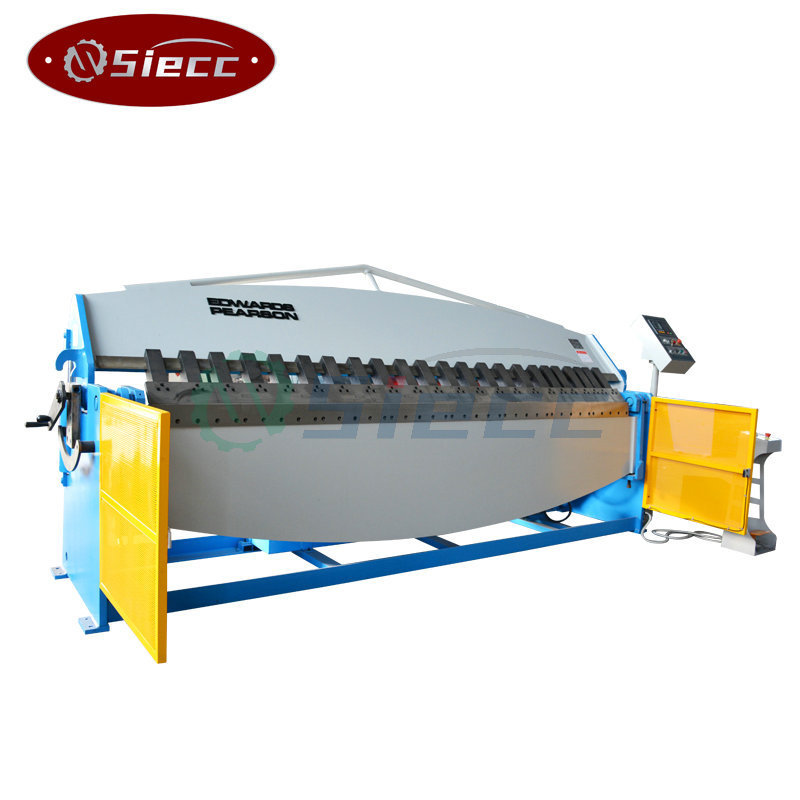 Manual pan and box brake bending folding machine for metal