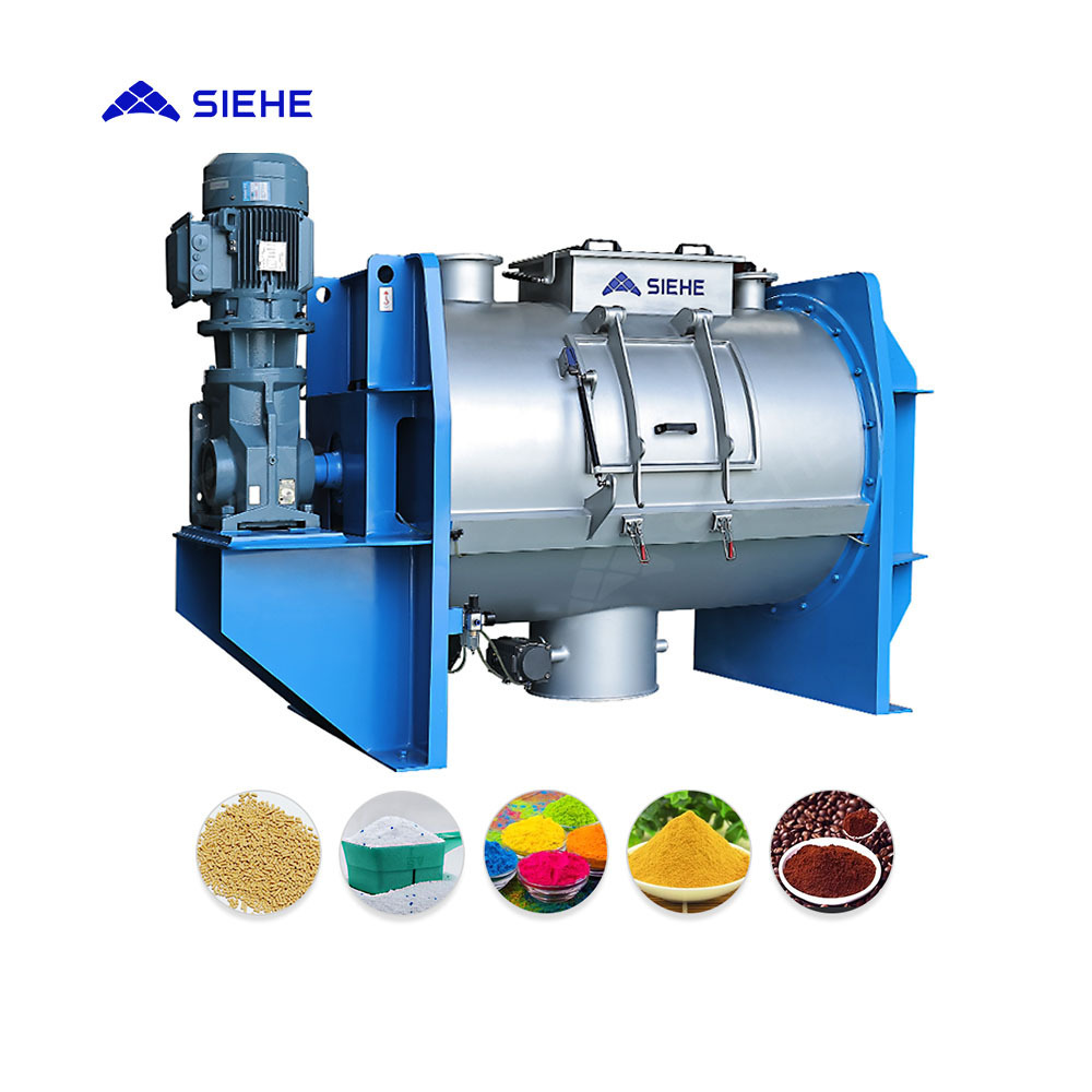 SIEHE Chemical Horizontal Mixer Dry Powder Blender Mixing Machine Stainless Steel Fertilizer Mixer Machine