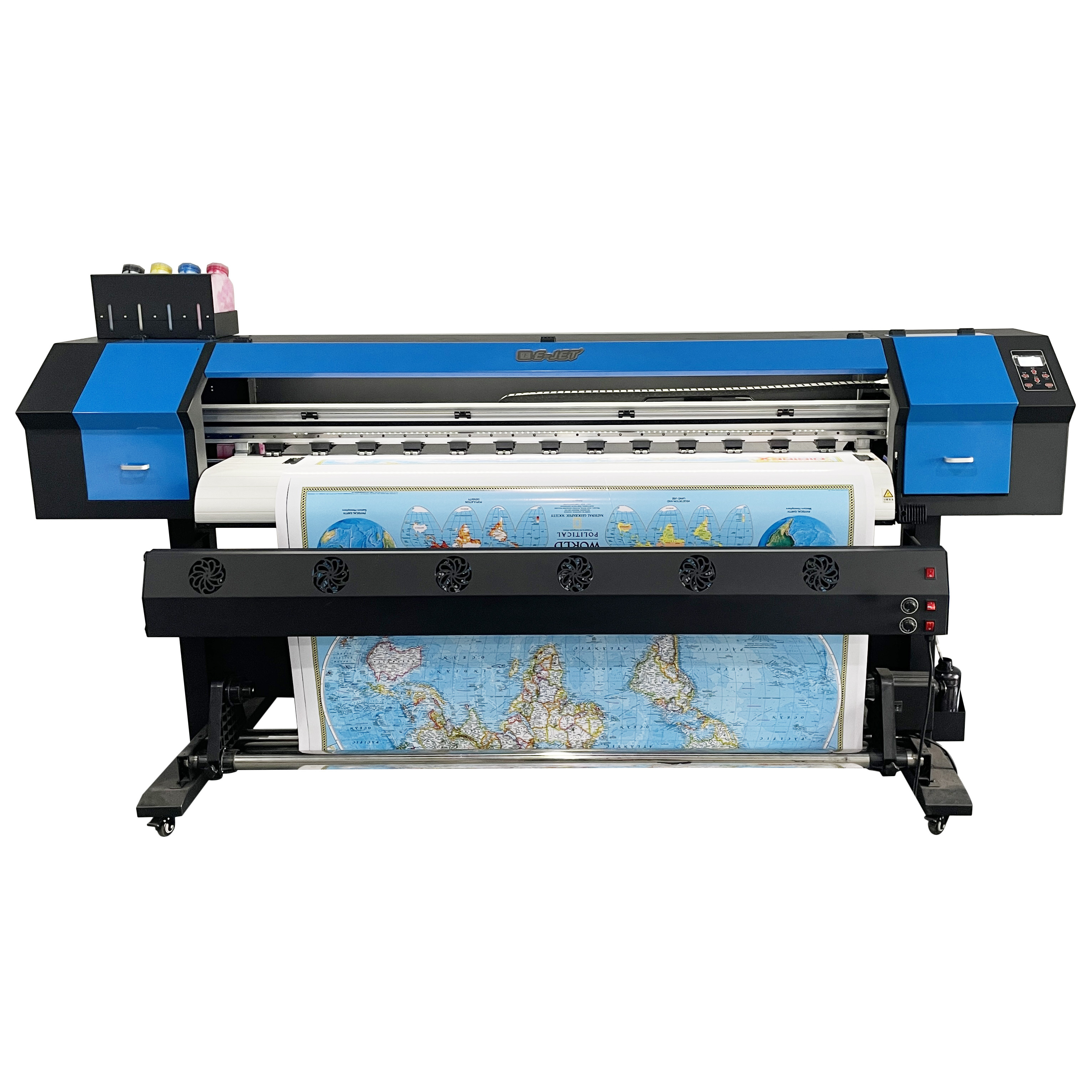 High quality ejet 6ft  1.3m 1.6m 1.9m 2.5m 3.2m plotter with i3200/dx11/xp600/dx5/dx7 head outdoor inkjet eco solvent printer