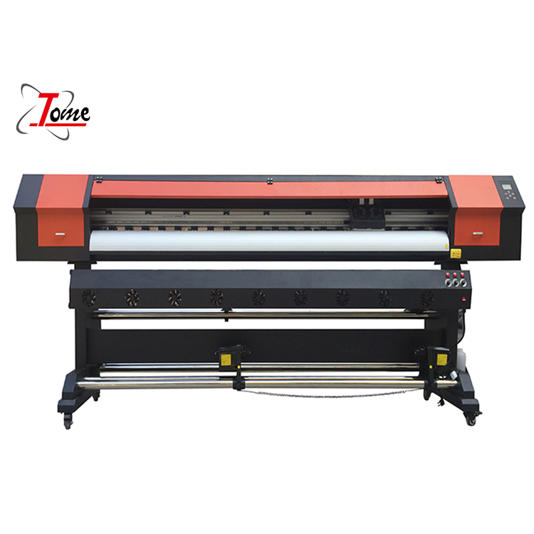 2.5m XP600/DX5/DX7 eco solvent printer 2 heads vinyl printer machine