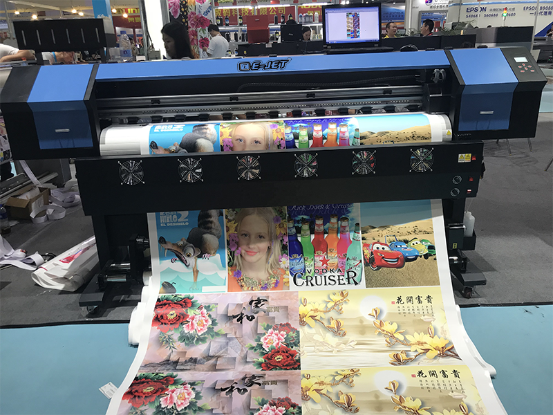 EJET 1.8m Digital Inkjet Printer Tarpaulin Printer Sticker Printing Machine Xp600 Eco Solvent Printer