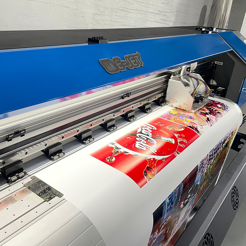 EJET 1.8m Digital Inkjet Printer Tarpaulin Printer Sticker Printing Machine Xp600 Eco Solvent Printer