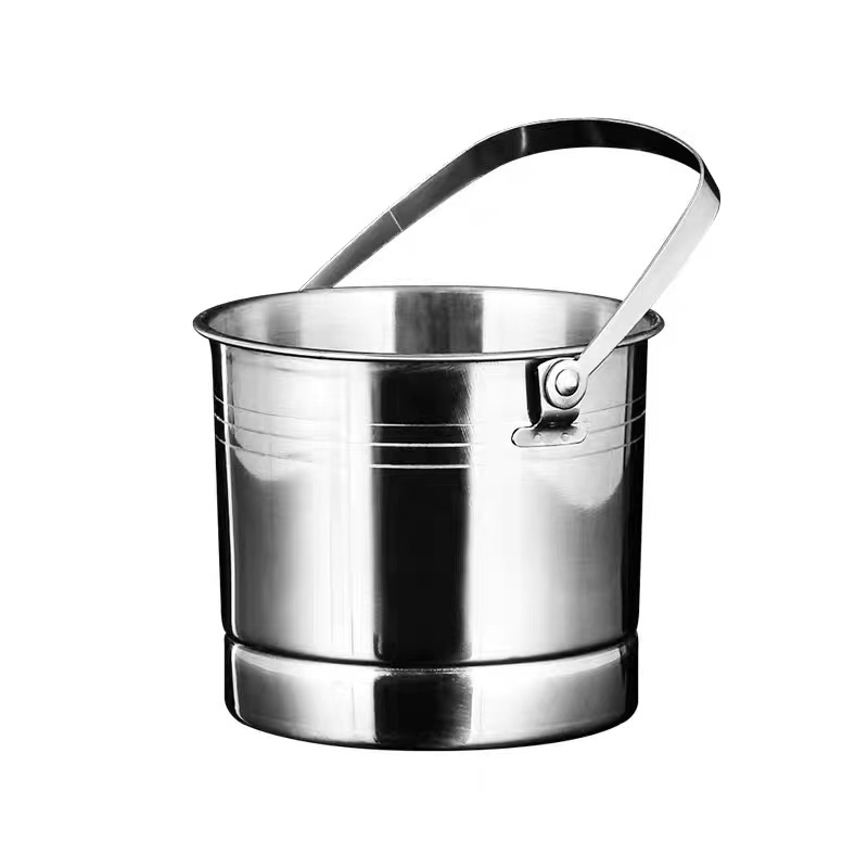 Stainless steel portable ice bucket European ice bucket volume 1L ice bucket