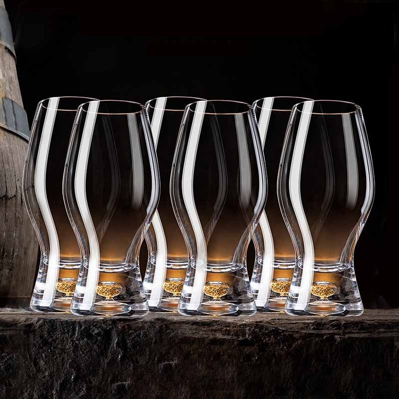 Glass Beer Mug, Large Beer Glasses Steins with Handle and Stainless Steel Straws, Crystal Lead-Free Drinking Glasses Water Cups