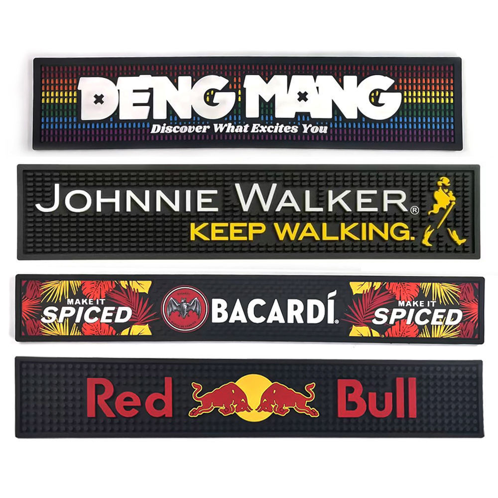 Factory China Custom Rubber Bar Spill Mat with Personalized Logo pvc bar mat custom logo beer bar mat