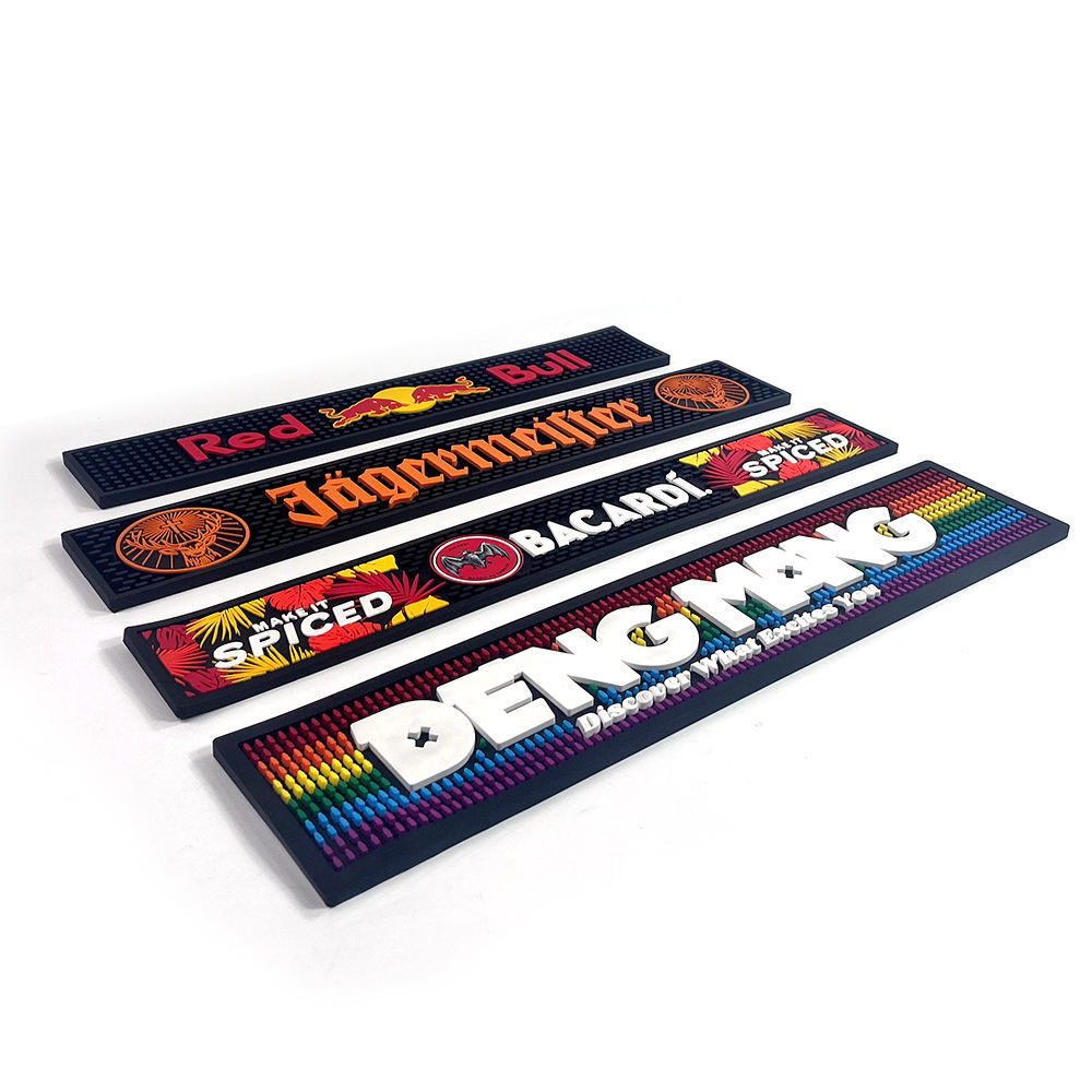 Factory China Custom Rubber Bar Spill Mat with Personalized Logo pvc bar mat custom logo beer bar mat