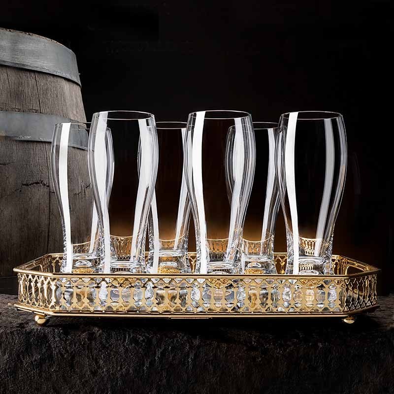 Glass Beer Mug, Large Beer Glasses Steins with Handle and Stainless Steel Straws, Crystal Lead-Free Drinking Glasses Water Cups