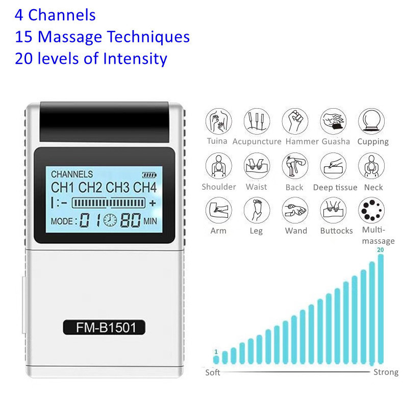 4 Channels TENS EMS Digital Therapy Massage Machine