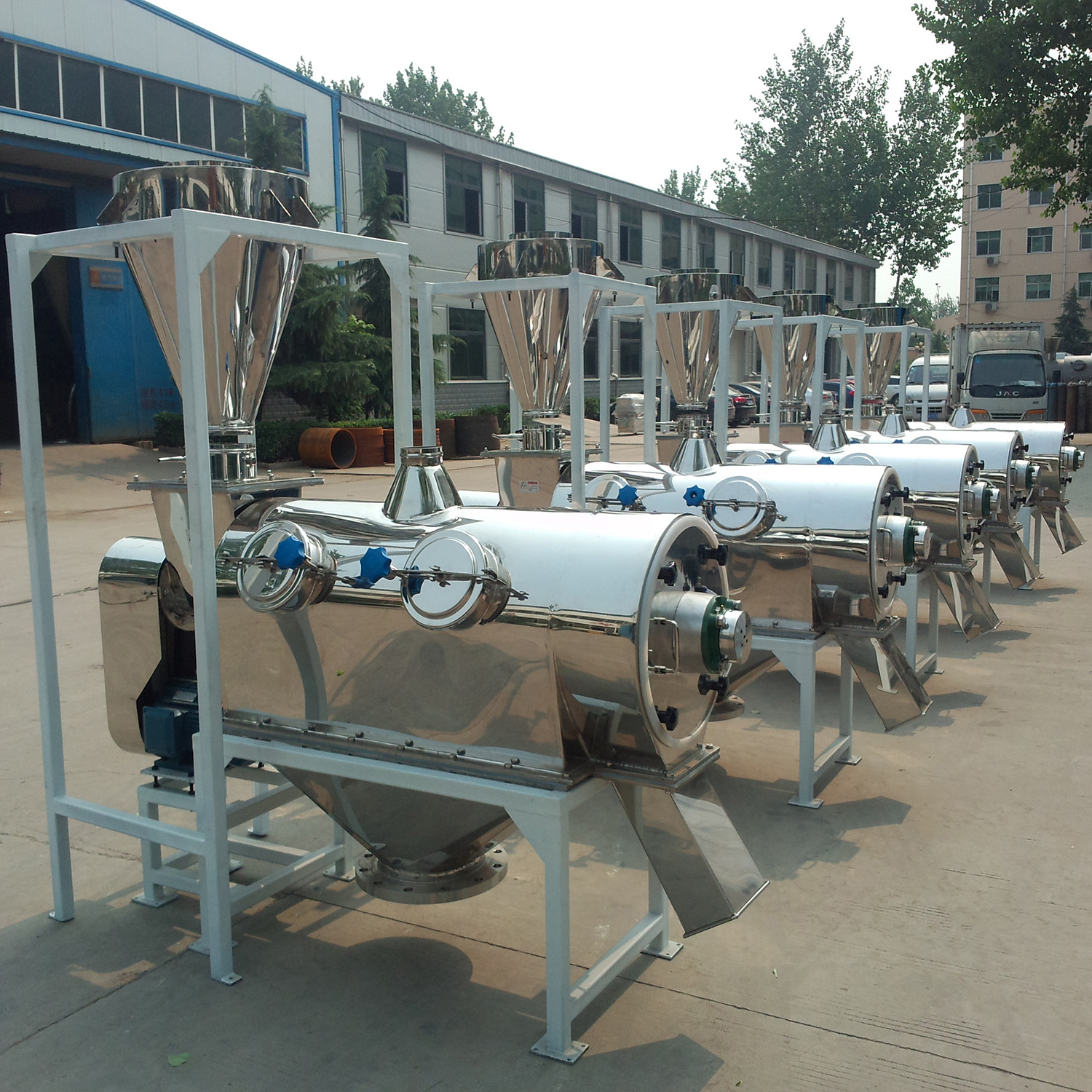 Centrifuge airflow vibrating screen machine for solid powder separator machine