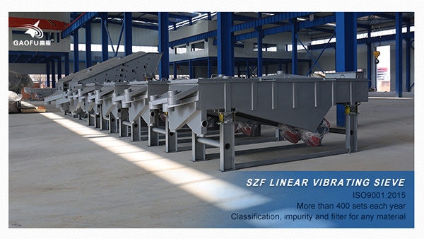 industrial vibrating separator wood sawdust screening linear vibrating sieve machine