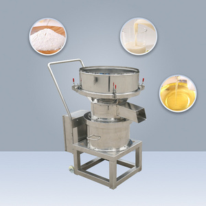 Food grade sieve slurry screen yoghurt filter round vibrating separator machine