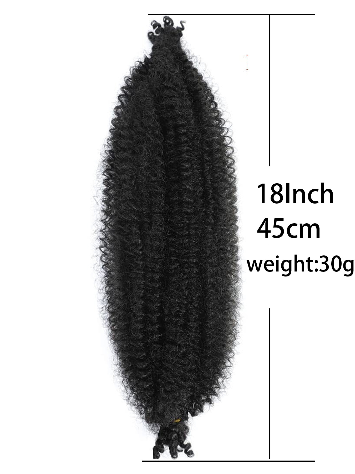 Pre-Separated Springy Afro Twist Hair Pre-fluffed Natural Kinky Twist For Protective Styling Crochet Braiding Hair