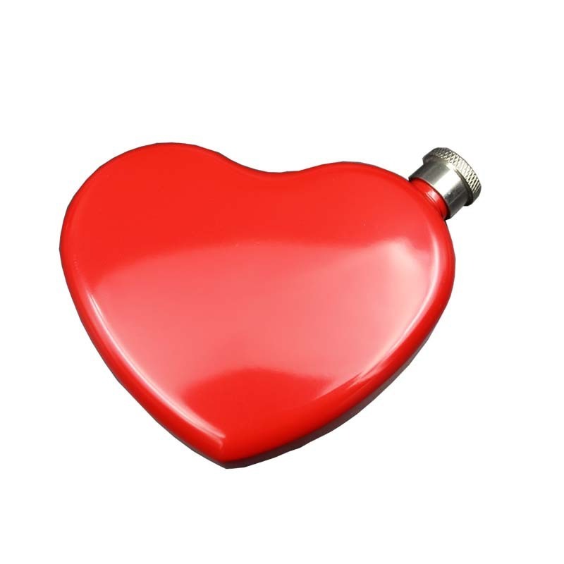 Love Heart Shape Hip Flask 4-5oz Red Heart Design Banana Hip Flask Lips Shape Creative Small Flagon