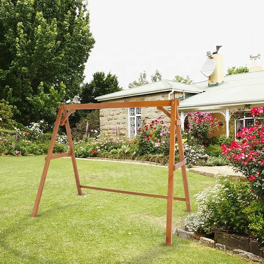 Wooden Porch Swing Stand Garden Patio Swing Stand