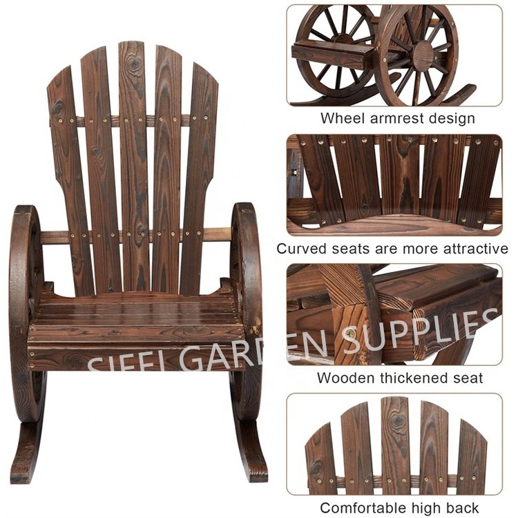 Home Garden Rocking Chair Adirondack Rocking Chair