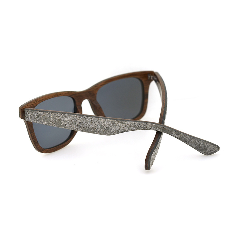 New Product Custom Hand Polished Real Stone Wood Sun Glasses Sunglasses from Shenzhen