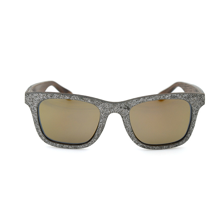 New Product Custom Hand Polished Real Stone Wood Sun Glasses Sunglasses from Shenzhen