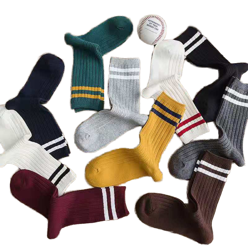 Sifot Wholesale Tube Colorful Cotton Knitted Girls Slouch Socks Custom Stripe Sports Socks for Women