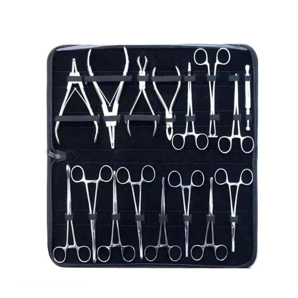 Professional Set of all Body piercing Tools pliers and forceps made with stainless Steel Materials BY SIGAL MEDCO