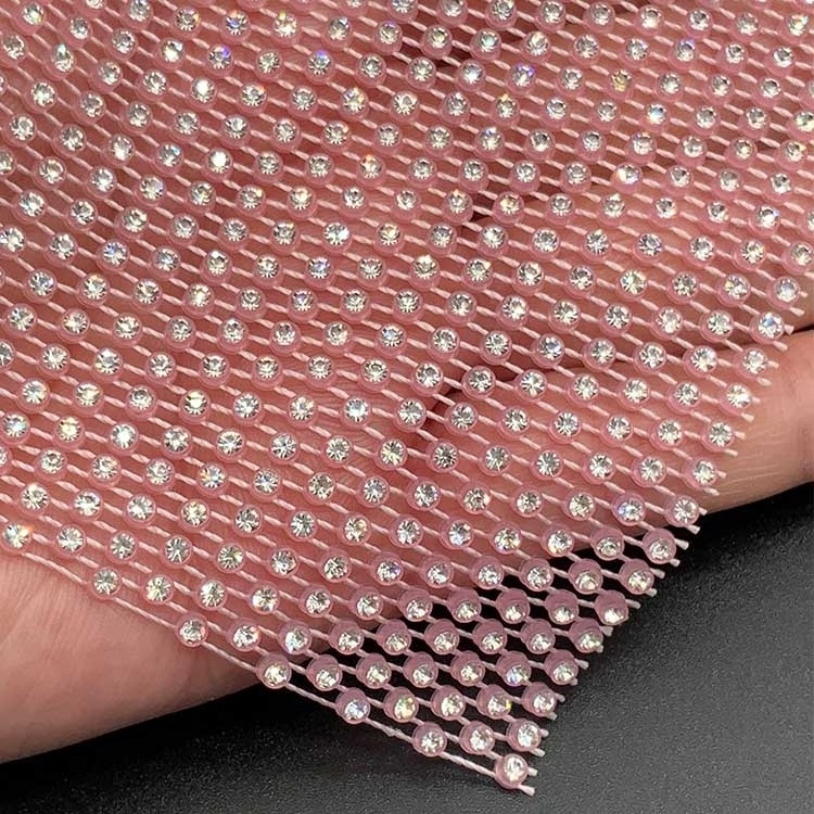 54 rows plastic crystal diamond black mesh wrap 10 yards per roll sparkle bling ribbon rhinestone netting fabric for dress