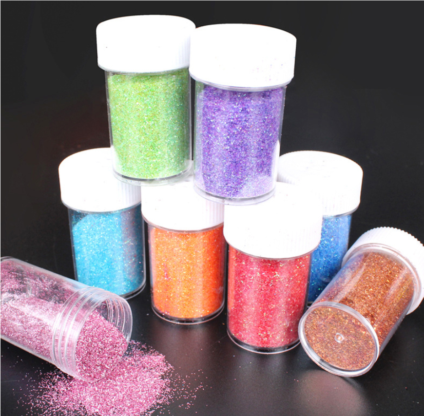 12 colors Holographic Chunky Glitter 20g Cosmetic Craft Glitter for Epoxy Resin