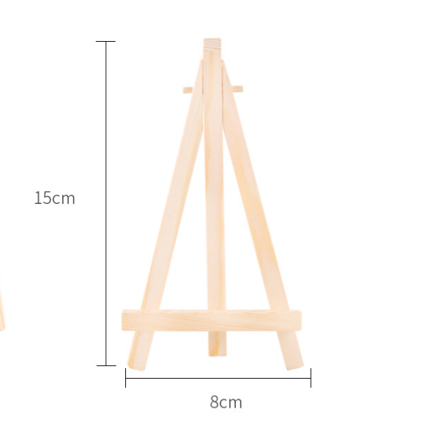 8*15cm High quality customize decoration display easel  mini wood table paint easels for kids mini easel