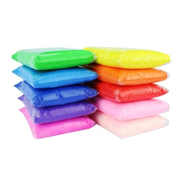 24 Colors DIY Super Light Modeling Air Dry Polymer Clay Baby Care Air Hand Foot Inkpad Drying Soft Clay 100G