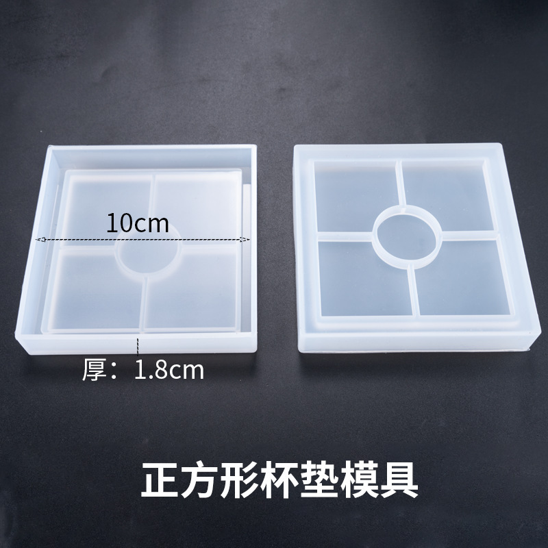 Resin Tray Molds Silicone Tray Molds for Epoxy Resin Round Shape Plate Molds for Resin Casting Home Decoration