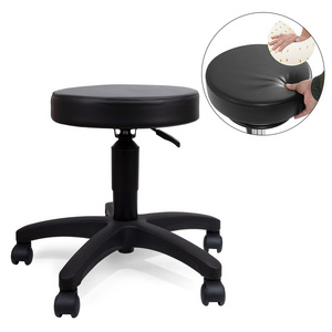 ESD Ergonomic Chair Laboratory Stool Chair Adjustable Drafting Massage Spa Work Stool With PU Leather Cushioned Sit Stand Chair