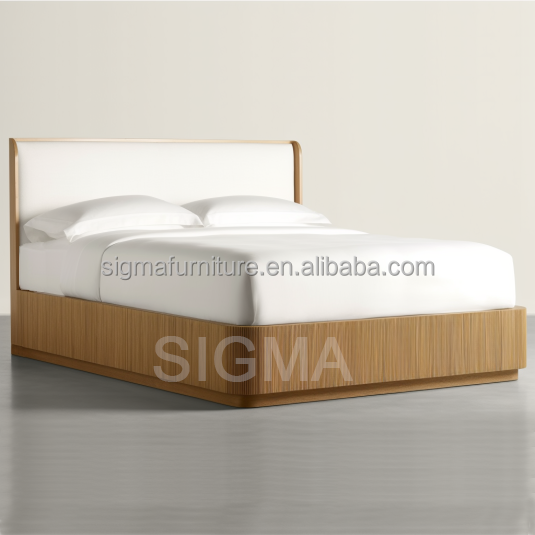 hot selling new American style king size wood bedroom beds master queen king furniture bed