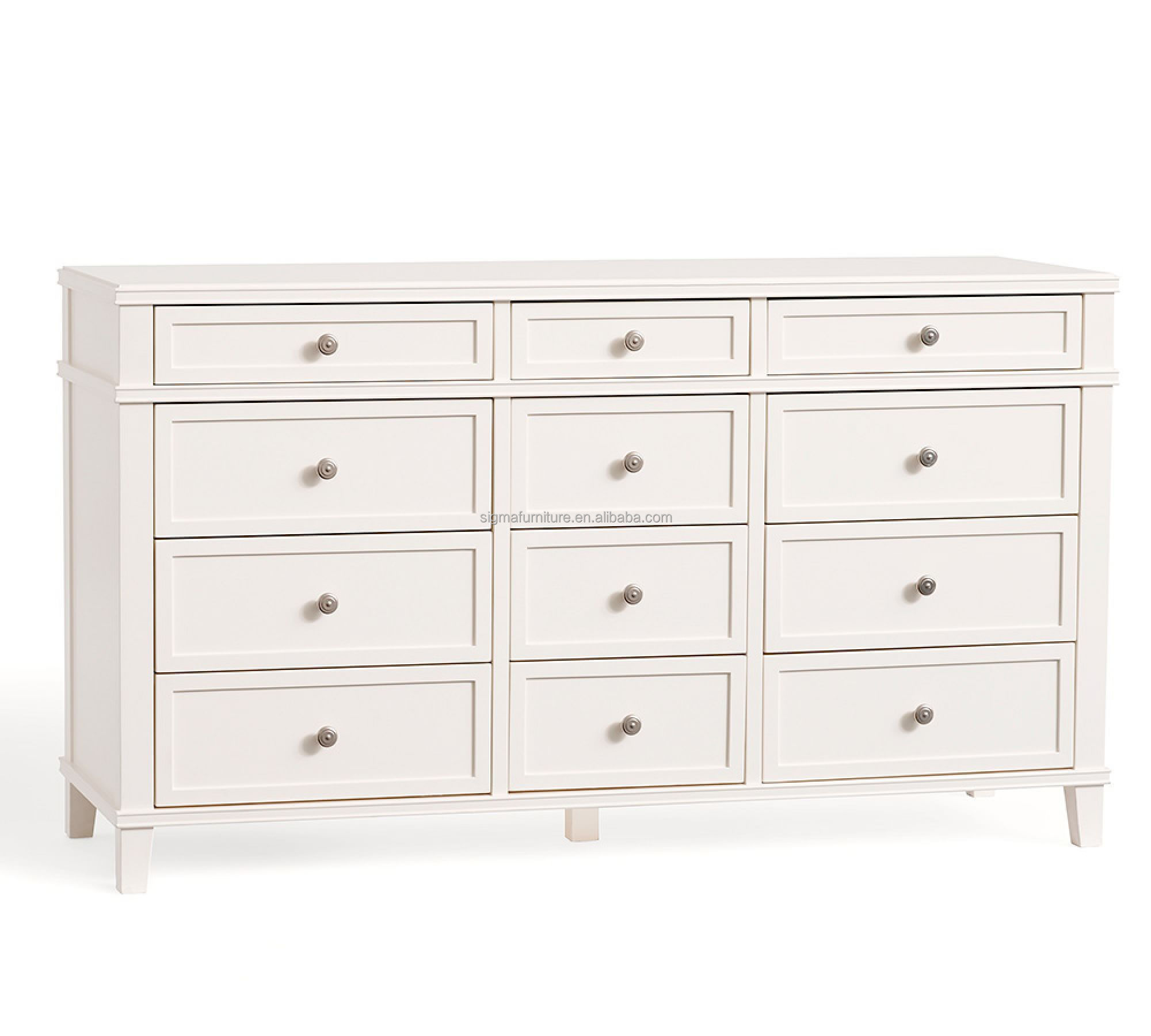 Modern white cupboard furniture cabinet hardware 12-drawer dresser  storage chests