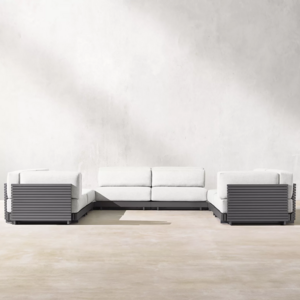 Modern Aluminum Furniture Series High End Outdoor Couch Patio U-shape Sofa Sectional