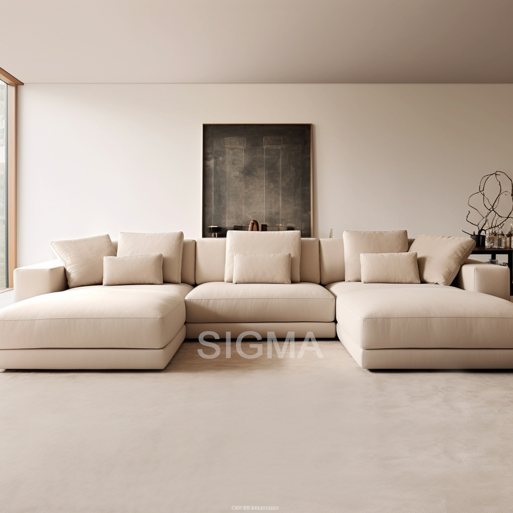 Customize Sectional Modular sofas White combination Couch Living Room U-shape Sofa