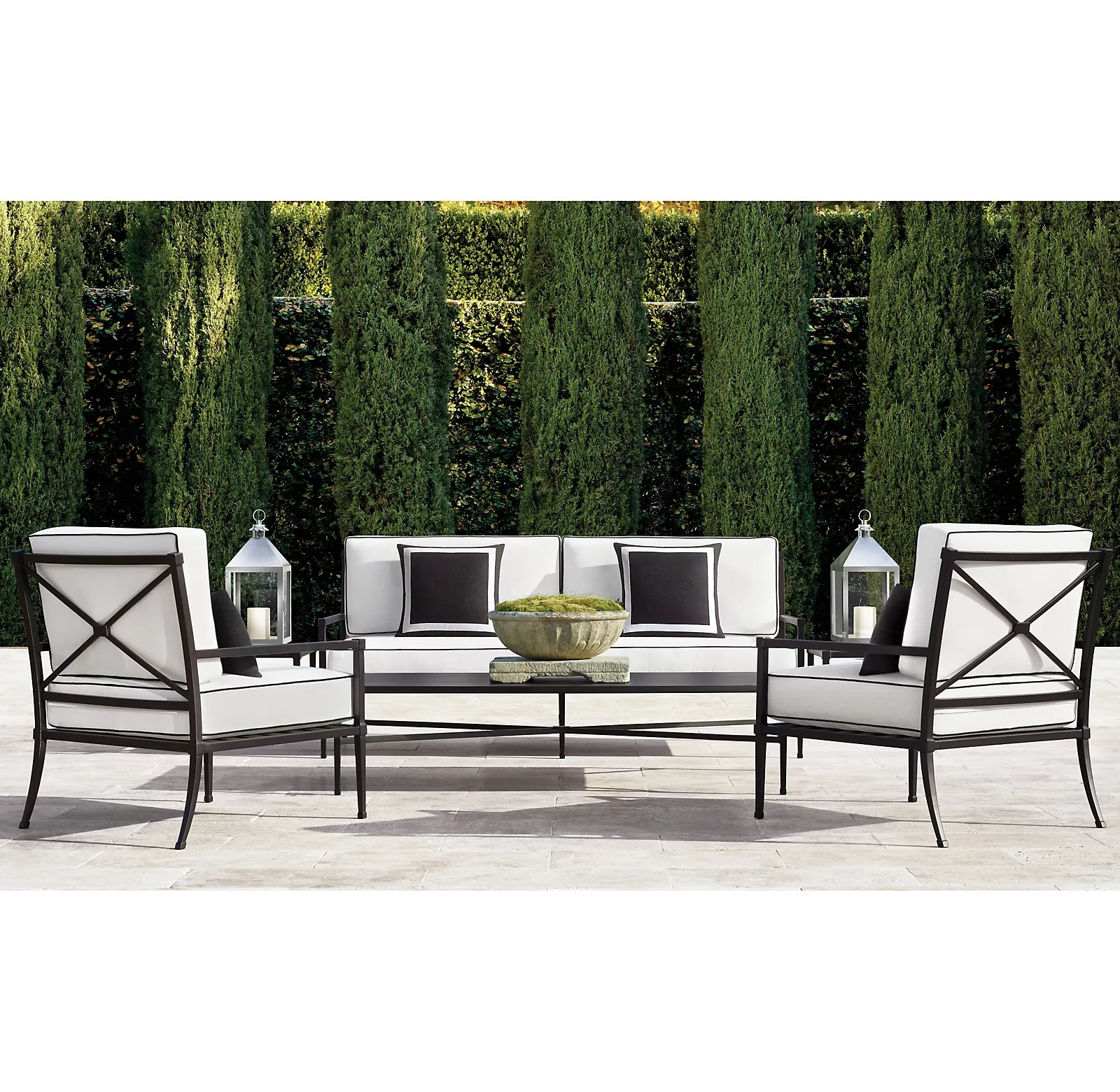 Luxury garden furniture aluminum patio sofas Outdoor leisure sectional