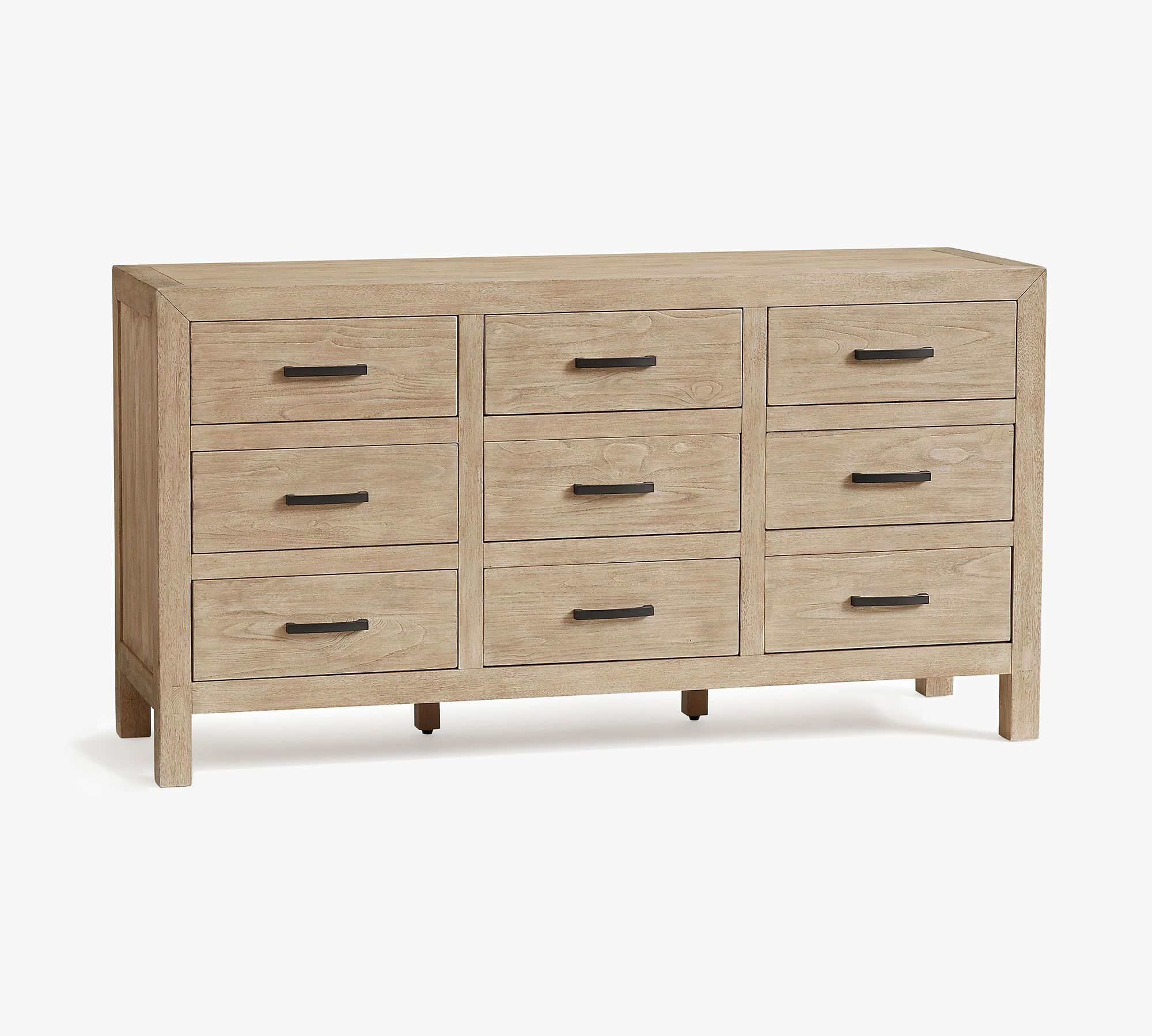 dresser set bedroom furniture wood 9-drawer wide dresser