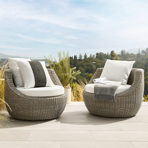 high quality low price outdoor cane chair pvc wicker woven rattan sofa chairs all weather furniture