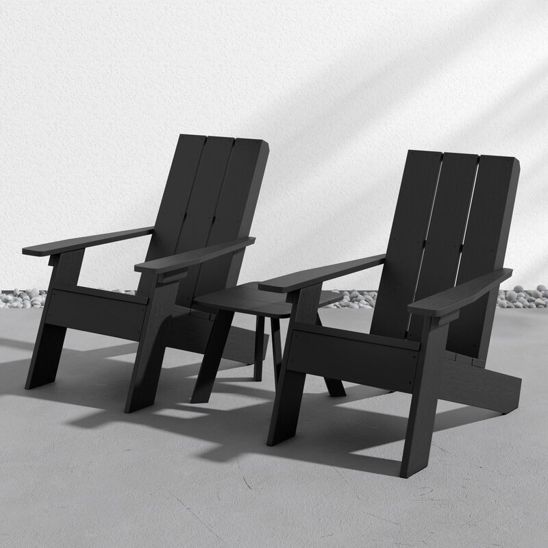 balcony furniture outdoor teak furniture set solid wood 2 Person Seating Group Adirondack Chair