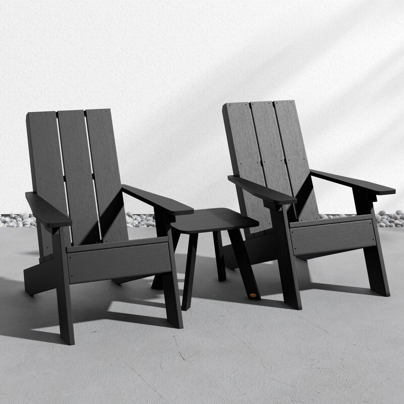 balcony furniture outdoor teak furniture set solid wood 2 Person Seating Group Adirondack Chair