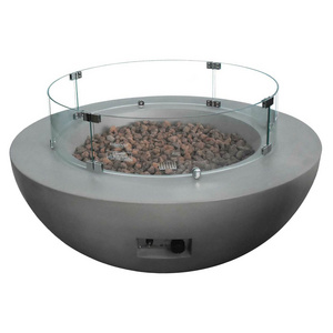 Lunar 42" Customized Size Outdoor Garden Furniture Concrete Round Bowl Fire Pit for Patio