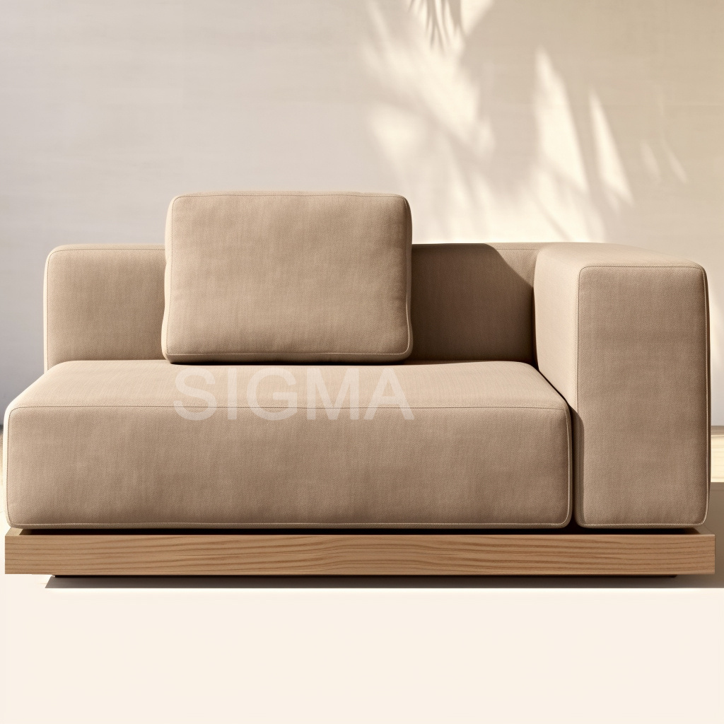 Customized modular outdoor furniture patio sofa set leisure luxury teak wood  outdoor garden sofa