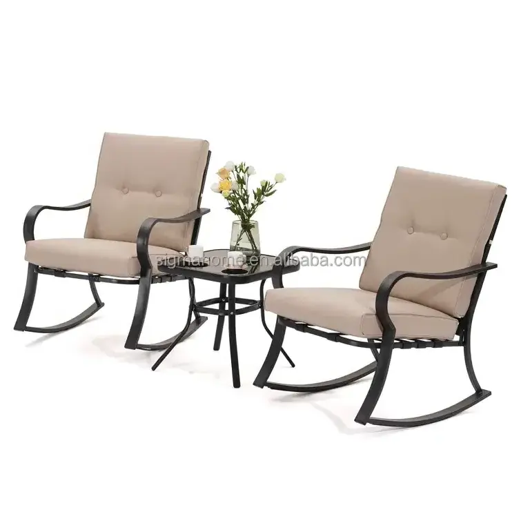 best quality new aluminum rocking chair outdoor rocking chair sun lounge chaise