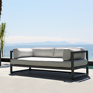 All Weather New Arrival High Quality End Outdoor Aluminum Composite Garden Aluminium Sofa Couch Furniture