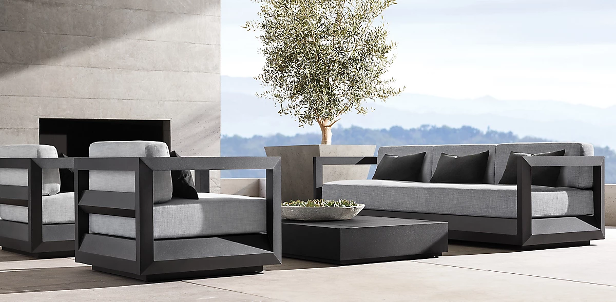 quality outdoor furniture hotel chair sofa l shape sofa set furniture relaxing metal modular sectional