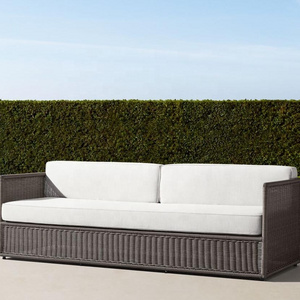 Best selling outdoor garden all weather wicker loveseat sofa furniture